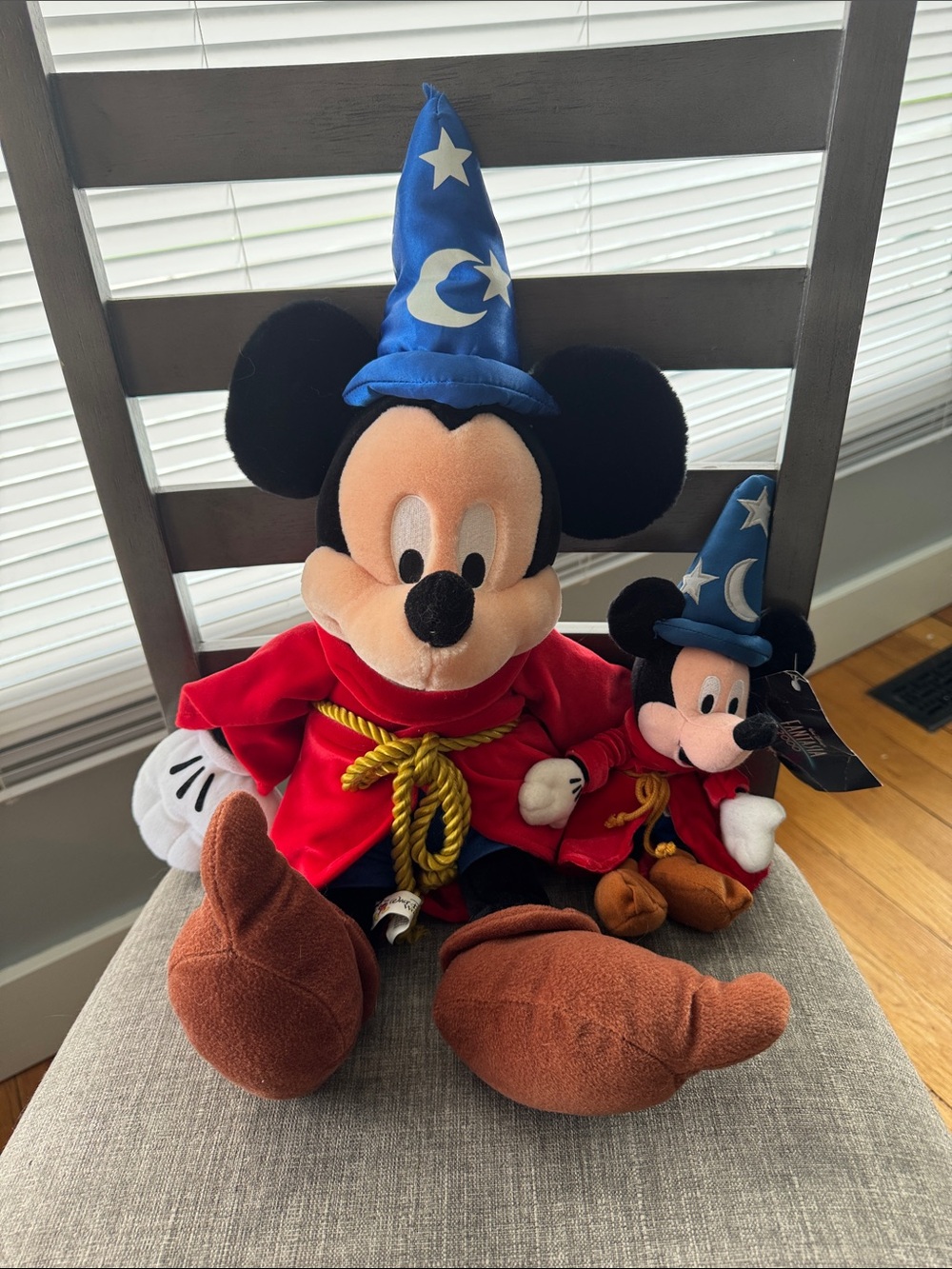 Disney Sorcerer Mickey Large and Small Plush